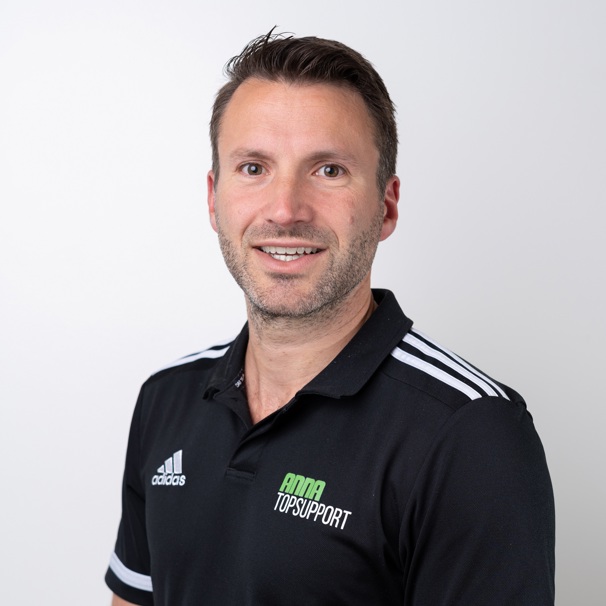 Profielfoto van Pim van Duin - sportfysiotherapeut Pim van Duin is sportfysiotherapeut bij Anna TopSupport